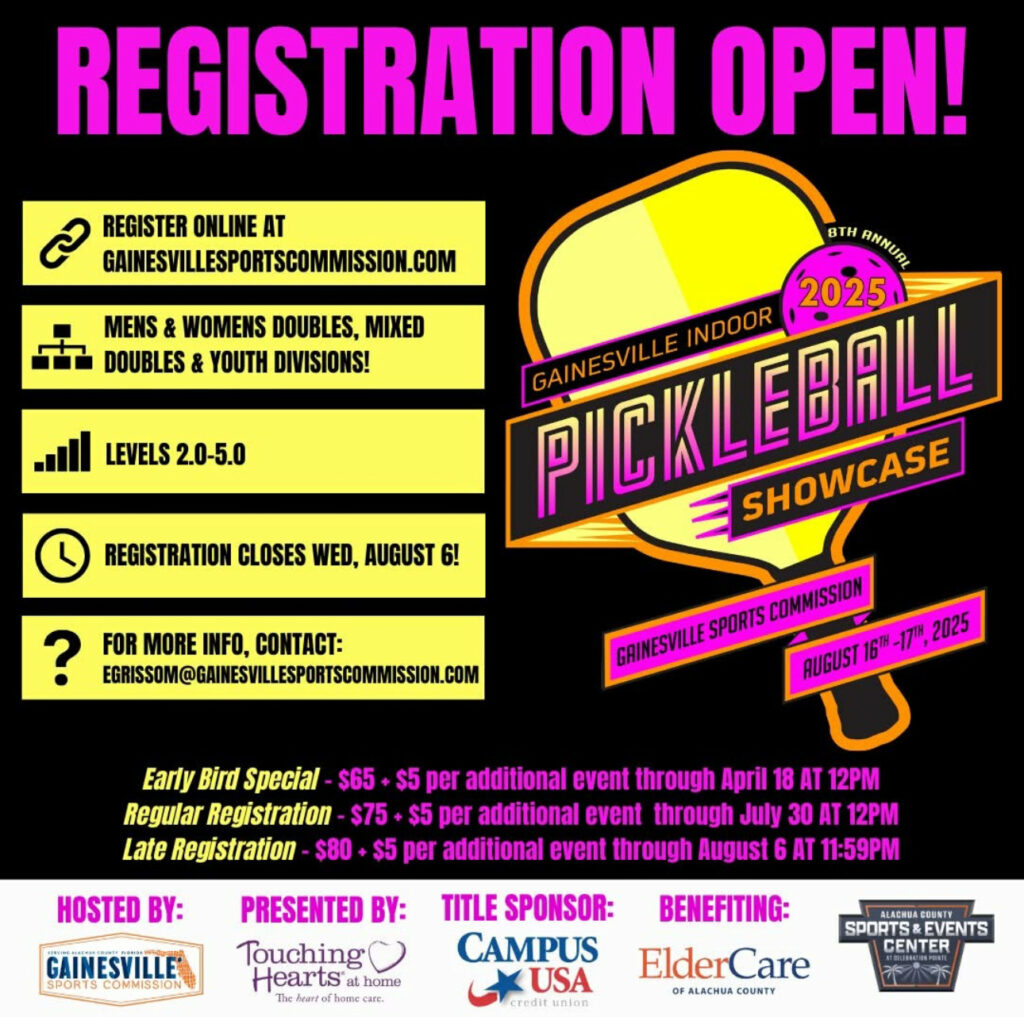 Elder Care Gainesville FL - Touching Hearts at Home x Gainesville Sports Commission Charity Pickleball Tournament