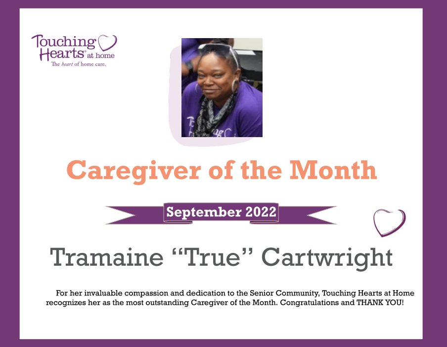 Elder Care Brentwood TN - Caregiver of the Month: September 2022
