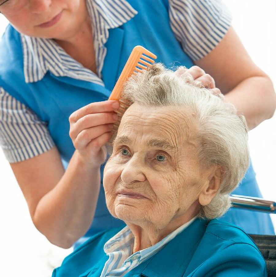 Personal Care at Home Belleview FL - Keeping Your Loved One's Hair Looking Nice